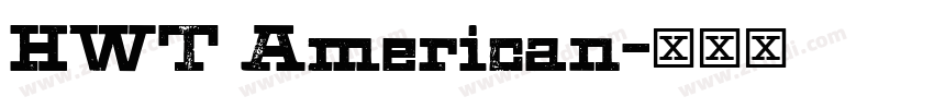 HWT American字体转换